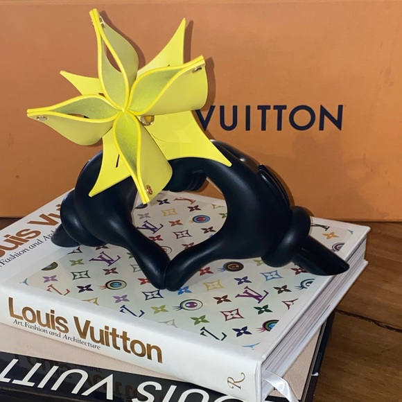 AUTHENTIC LOUIS VUITTIN ORIGAMI FLOWERS BY ATELIER OÏ “OBJETS NOMADES IN ANISE” - Picture 7 of 13